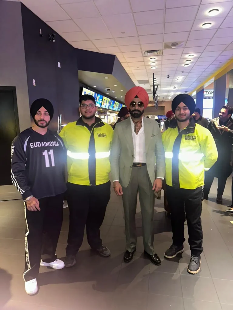 Eagle Eye Security LTD guards on duty at an evening event